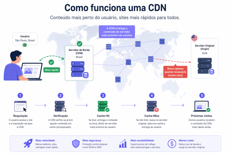 O que é uma CDN — e por que você provavelmente já usa (mesmo sem saber)